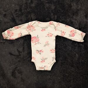 8 for $12 / Floral Pink Baby Onesie
